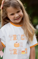 Trick-or-Treat Halloween Bow T-Shirt (Girls)