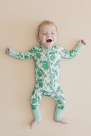 Bamboo Zip Romper | Lucky Shamrock