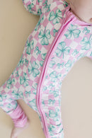 Bamboo Zip Romper | Shamrock & Bows