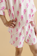 Shorts Set | Pink Bolts