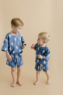 Shorts Set | Blue Bolts