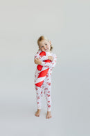 Bamboo Two Piece Set | Bows & Candy Cane