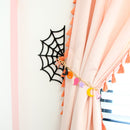 Spider web acrylic curtain back plate with chain