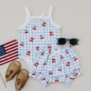 Shorts Set | Gingham Cherry