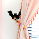 Bat acrylic curtain back plate with chain