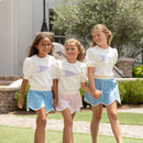 Scalloped Skort in Pink Sand