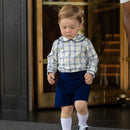 Robert Shorts in Back Bay Blue Velvet