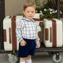 Long Sleeve Henry Peter Pan in Prescott Plaid