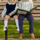 James Henry Jon Jon in Back Bay Blue Velvet