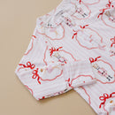 Bamboo Zip Romper | Pink Nutcracker