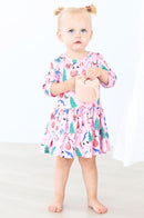 Sugarplum Fairy 3/4 Sleeve Twirl Bodysuit