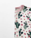 Bamboo Two Piece Shorts Set | Cactus Flowers