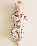 Bamboo Zip Romper | Butterflies
