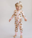 Halloween Bamboo Zip Romper | Pink