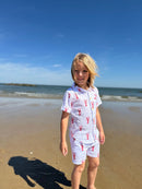 MAUI Red Lobster Print Shirt