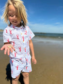MAUI Red Lobster Print Shirt