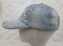 WOMAN'S BASEBALL STYLE HAT WITH TEARDROP RHINESTONES