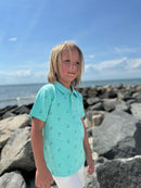 POLREATH Polo-Aqua Henry Print