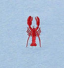 Blue Lobster Embroidered Tee