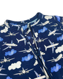 Airplane Zippered Footie