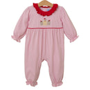 Gingerbread Ruffle Romper