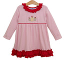 Gingerbread Ruffle Dress