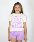 Purple Acid Wash Short