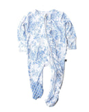 Sarah Ruffled Zippered Footie