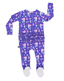 Madison Ruffled Zippered Footie