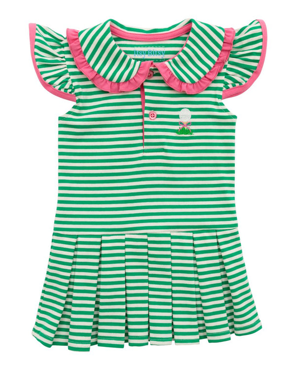 pink and green stripe golf dress – Girls (Sizes 2–5) Color:Sage/Silver SAME Long Sleeve Twist weather wear.Personalization Product Type_Cabinet Pulls