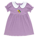 King Cake Dress – Mardi Gras Striped Girls Dress