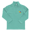 King Cake 1/4 Zip Pullover – Mardi Gras Striped Kids Top