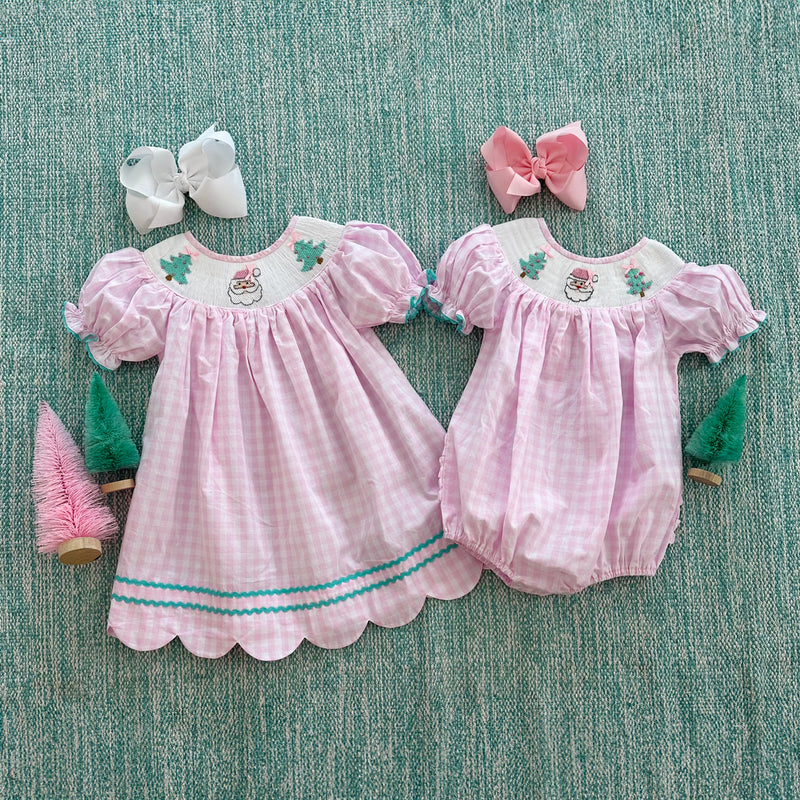 Smocked Christmas Dress Smocked Christmas Dress
