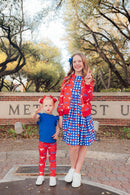 SMU Red Mustang Leggings