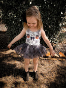 Spiderweb ghost mesh tie romper