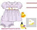 Duck, Duck, Ghost! Smocked Halloween Outfit – Custom Smocked Dress for Baby & Toddler Girls