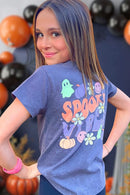 Spooky Vibe Glow-in-the-Dark Tween Halloween Graphic Tee