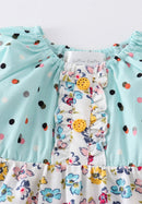 Platinum Mint Floral Romper – Sweet Baby Girl Outfit