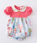 Platinum Hot Air Balloon Bubble – Baby Girl Puff Sleeve Romper