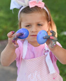 Seersucker Bunny Ears with Bow, Pink