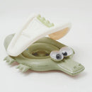 Sunnylife Baby Float Cookie the Croc Khaki – Infant Pool Float with Canopy & Head Support