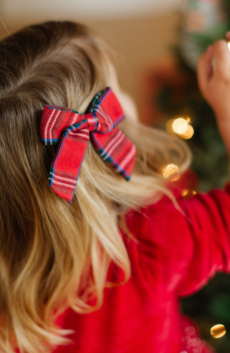 Plaid Hair Bow in Tilly Tartan