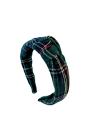 Plaid Knot Headband in Tilly Tartan