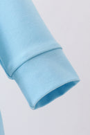 Blue character embroidery bubble