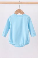Blue character embroidery bubble