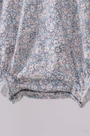 Floral bunny smocked bubble