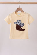 Khak boot applique top