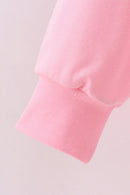 Pink hand-sewn bow mom&me sweatshirt