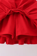White bow sequin skort set