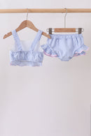 Blue Stripe 2pc Swimsuit